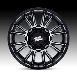 Moto Metal MO810 Legacy Machined Gloss Black Custom Truck Wheels 3